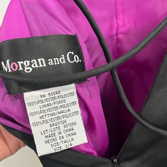 Vintage Morgan Co Strapless Prom Dress Maxi Gown 3/4 Y2K Goth Fairy Corset - Picture 8 of 10